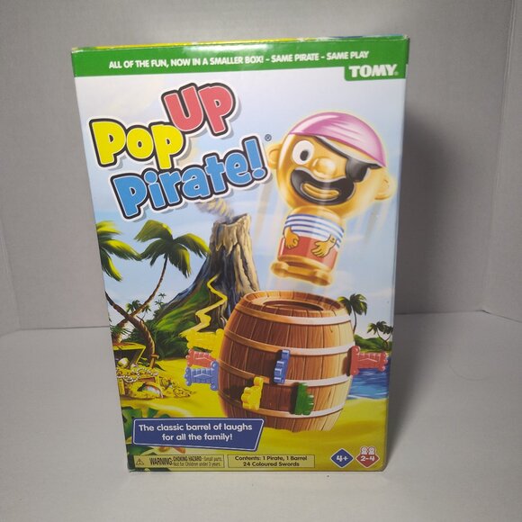 VTG TOMY WORKING POP-UP PIRATE GAME 2-4 PLAYER'S AGE 4+ IN BOX 100% Complete - Picture 1 of 7
